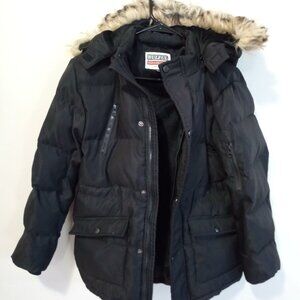 🖤 Boys Black Winter Jacket – Size 10/12 | Very Warm & Comfy